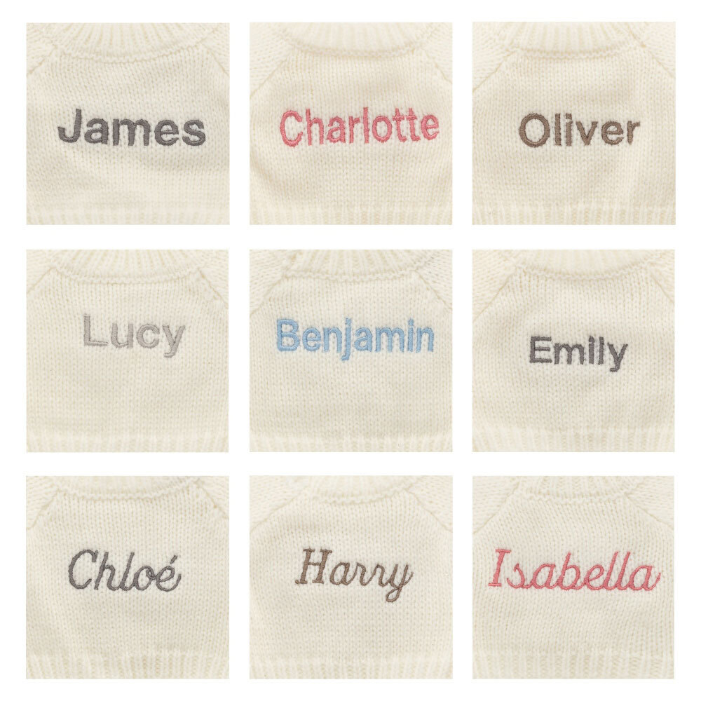 Bashful Blush Bunny With Personalized Cream Jumper - US 1241
