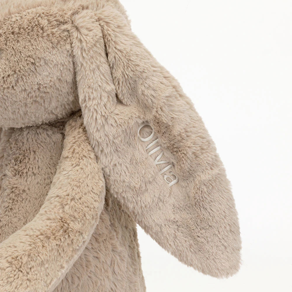 Personalized Bashful Beige Bunny Huge - US 6983