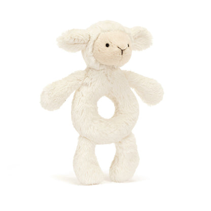 Bashful Lamb Ring Rattle - US 7652