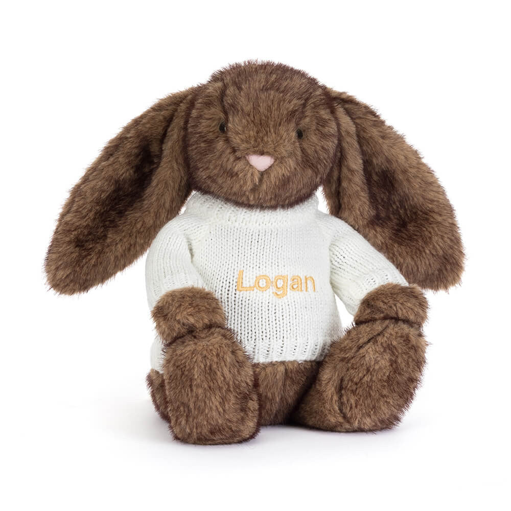 Hoppleston Luxe Bunny With Personalized Cream Jumper - US 1339