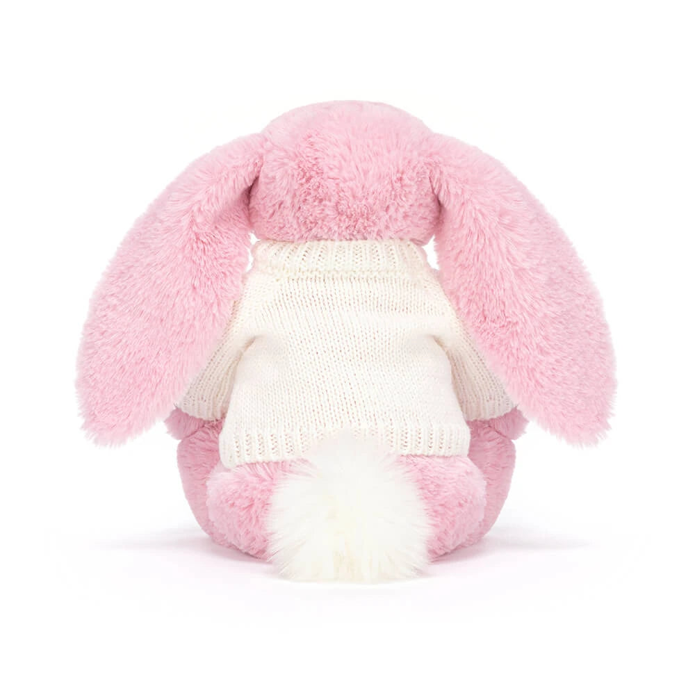 Blushkin Blossom Luxe Bunny With Personalized Cream Jumper - US 2645