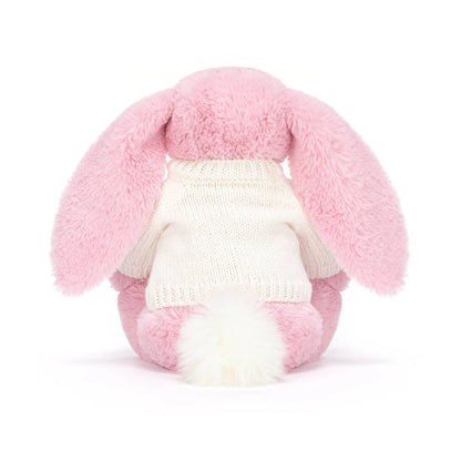 Blushkin Blossom Luxe Bunny With Personalized Cream Jumper - US 2645