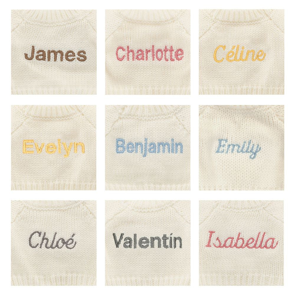 Blossom Silver Bunny 'Bloom' With Personalized Cream Jumper - US 1386