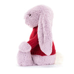 Bashful Lilac Bunny With Personalized Red Jumper - US 5265