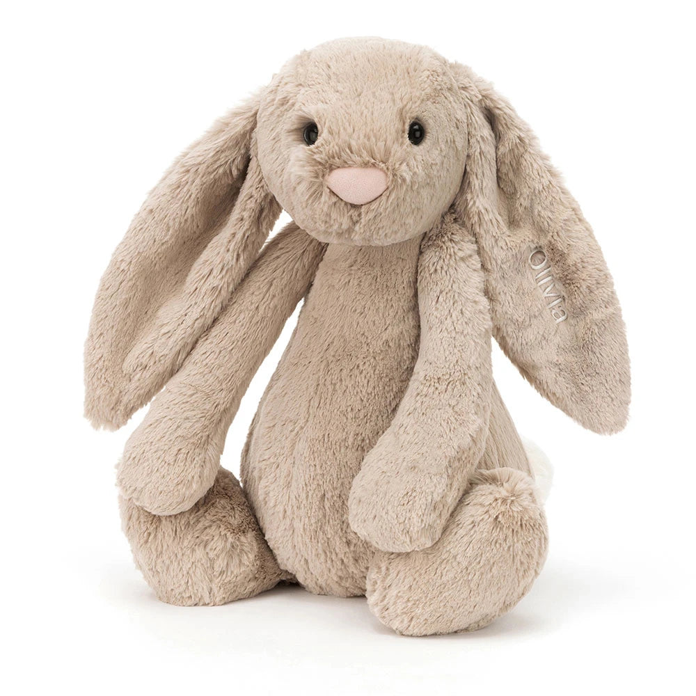 Personalized Bashful Beige Bunny Huge - US 6983