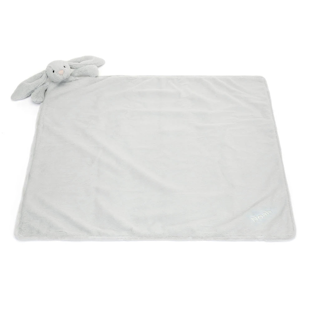 Personalized Bashful Silver Bunny Blankie - US 1865