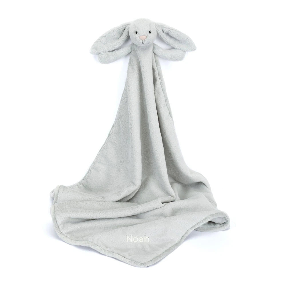 Personalized Bashful Silver Bunny Blankie - US 1865