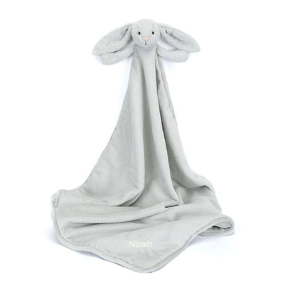 Personalized Bashful Silver Bunny Blankie - US 1865