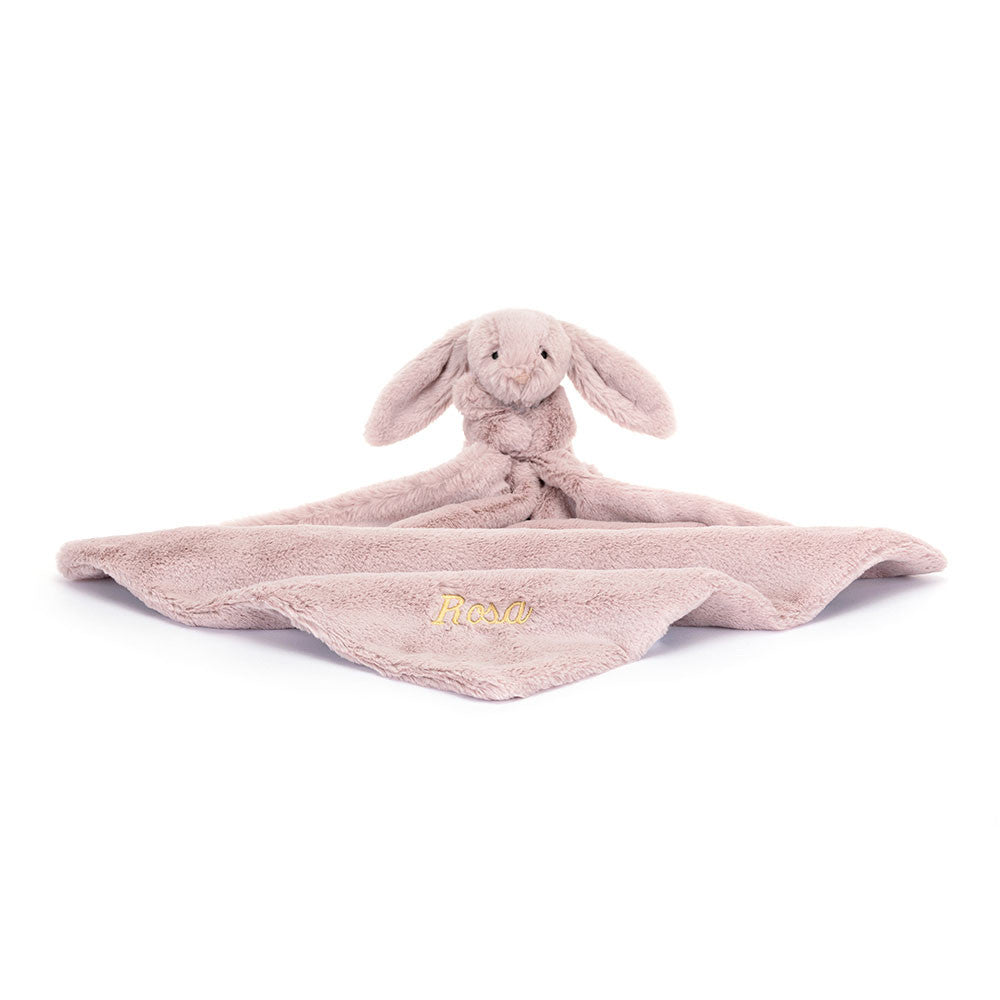 Personalized Bashful Luxe Bunny Rosa Soother - US 0957