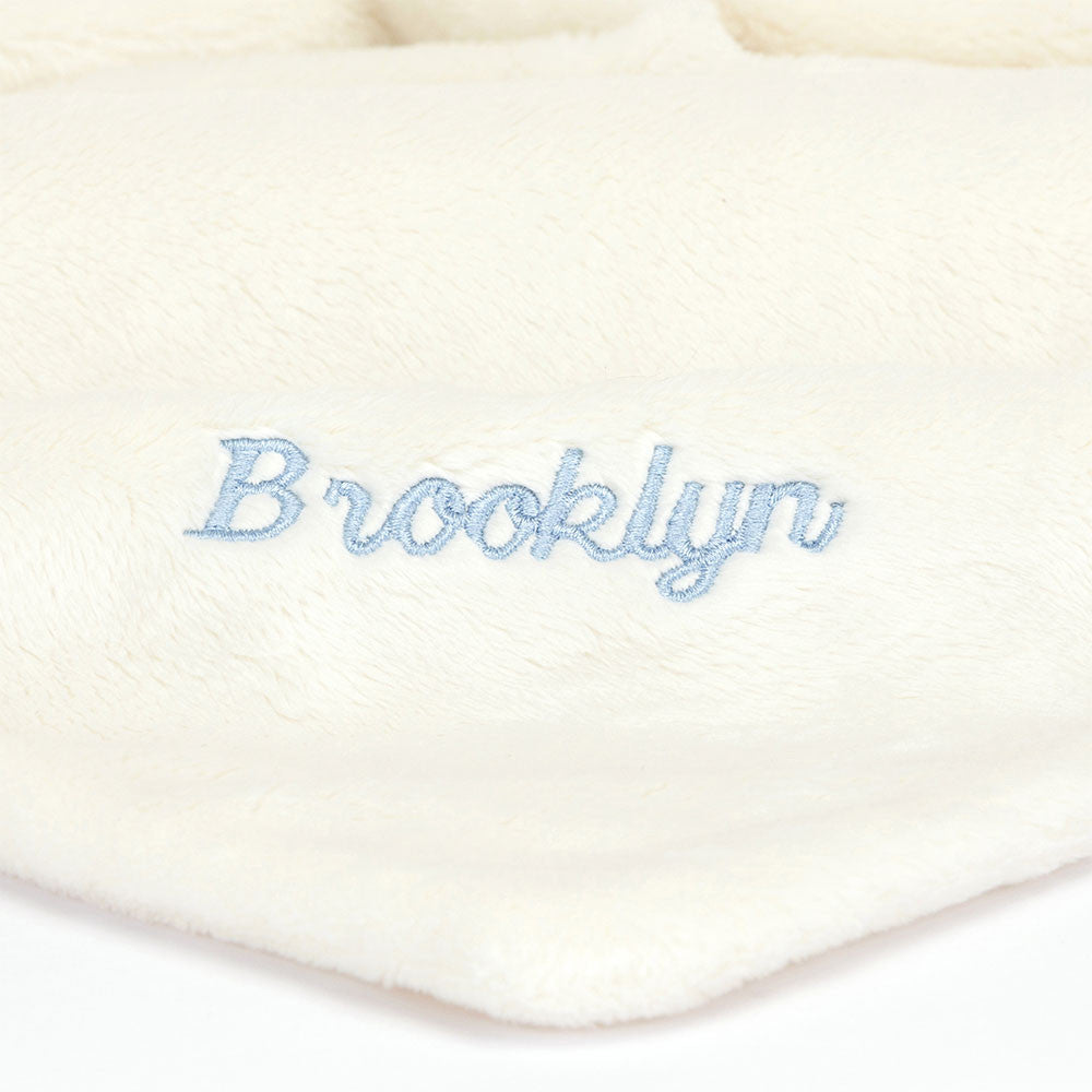 Personalized Bashful Black & Cream Puppy Soother - US 1456