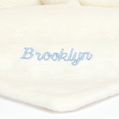 Personalized Bashful Black & Cream Puppy Soother - US 1456